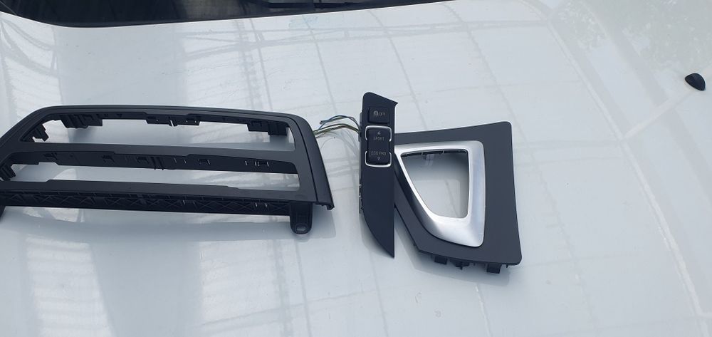 Rama clima+radio, panou moduri condus și rama schimbator automata bmw