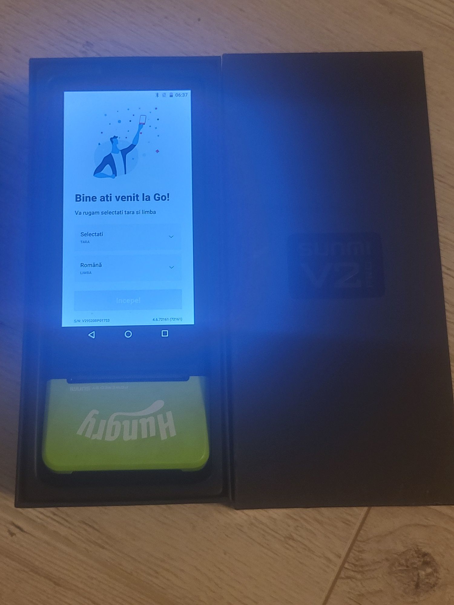 Terminal mobil-scanner sunmi v2 pro cu imprimanta