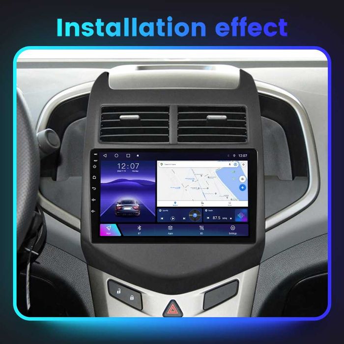 Navigatie Android 14 Chevrolet Aveo 2010-2015 4 Gb Waze CarPlay CAMERA