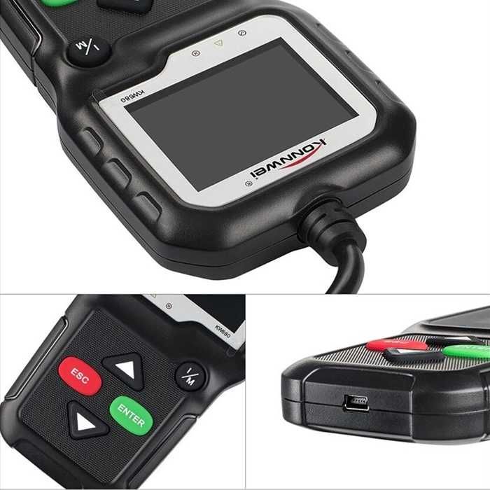 Уред / Скенер за диагностика на МПС KW680/PA124 OBD II KONNWEI