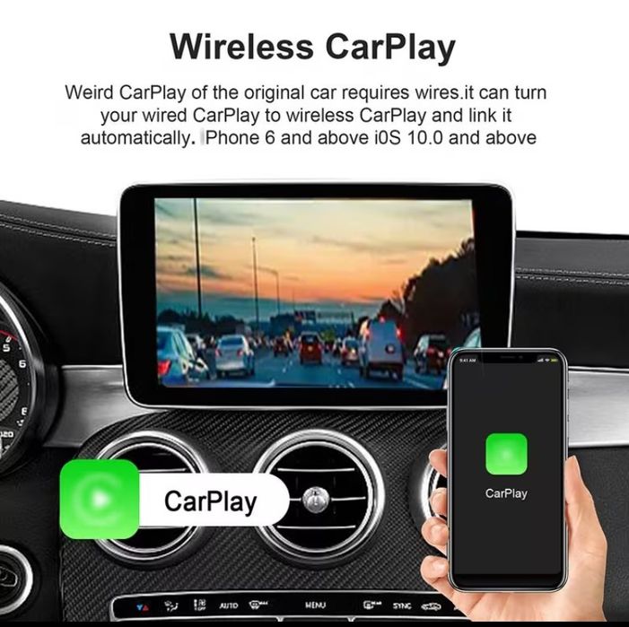 Ai Box Безжичен адаптер Carplay и Android Auto 3 в 1