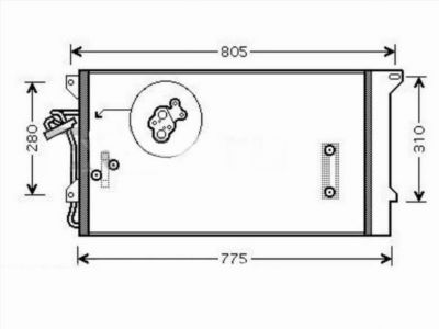 Радиатор кондиционера  Audi Q7