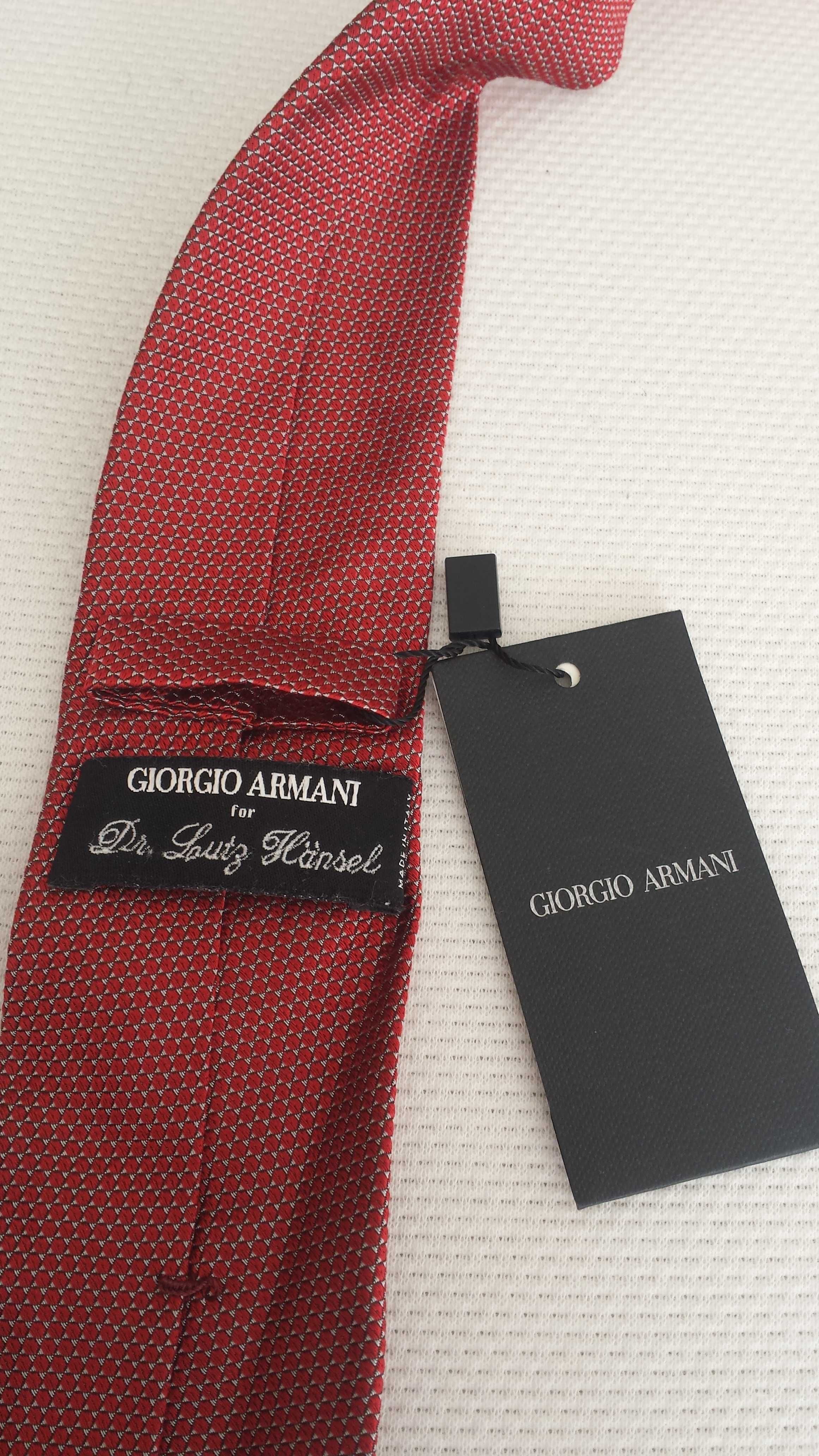 Нова мъжка вратовръзка GIORGIO ARMANI, Италия, коприна (hand made)