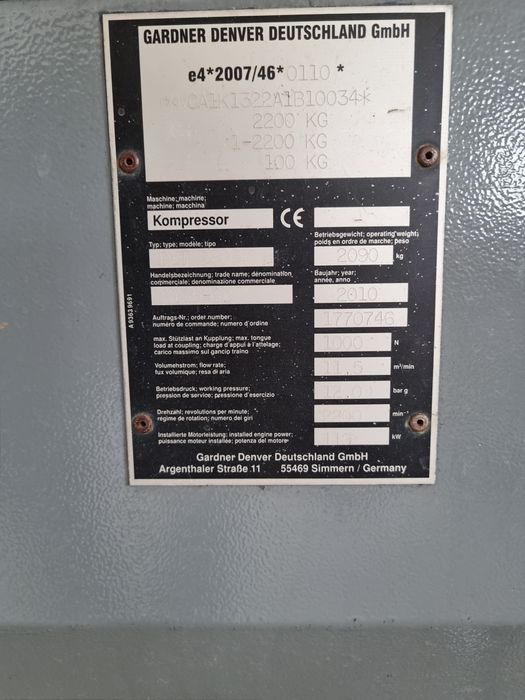 Motocompresor CompAir 12 bar