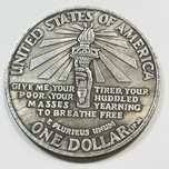 1 Dollar 1906 год. США. Ellis Island.