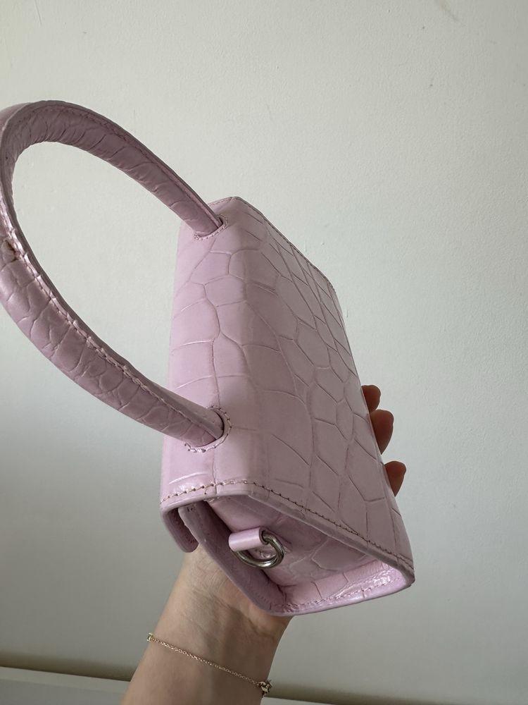 Чанта By Far Mini розова