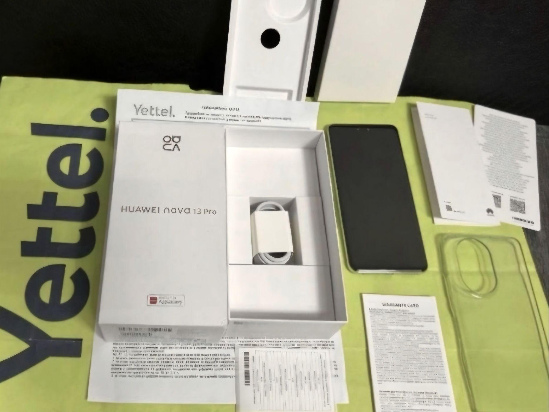 ЧИСТО НОВ 512GB Huawei Nova 13 Pro Гаранция Yettel 3г 2028 Green Зелен