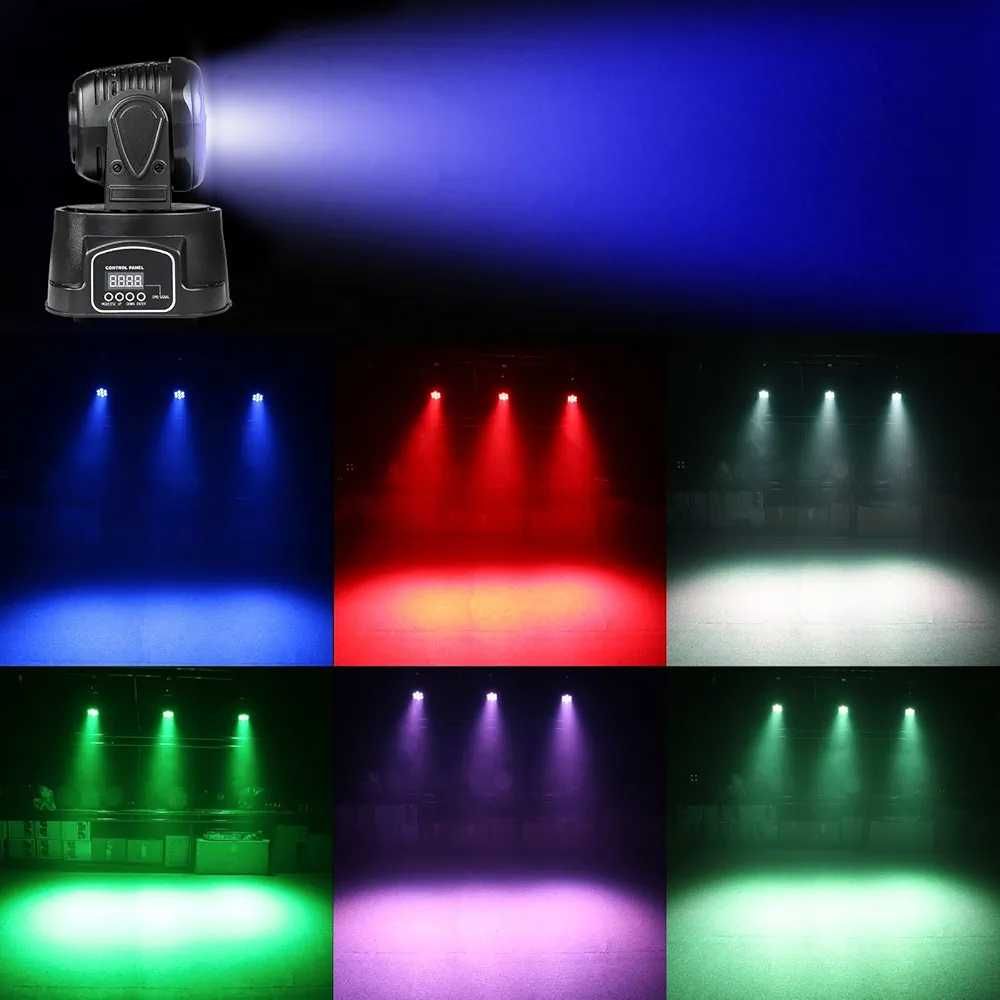 ZKYMZL Moving Head Light 7x12W LED RGBW (4 in 1)