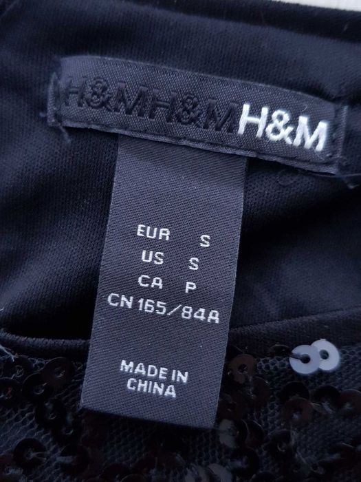 Дамска рокля с паети H&M размер S