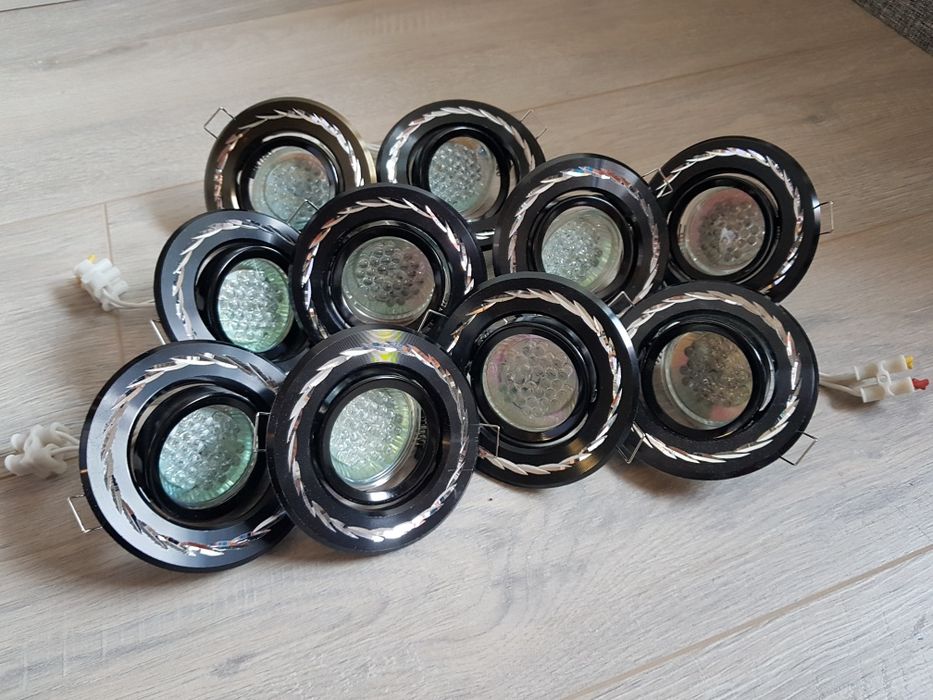 Set 10 spoturi incastrabile si becuri led