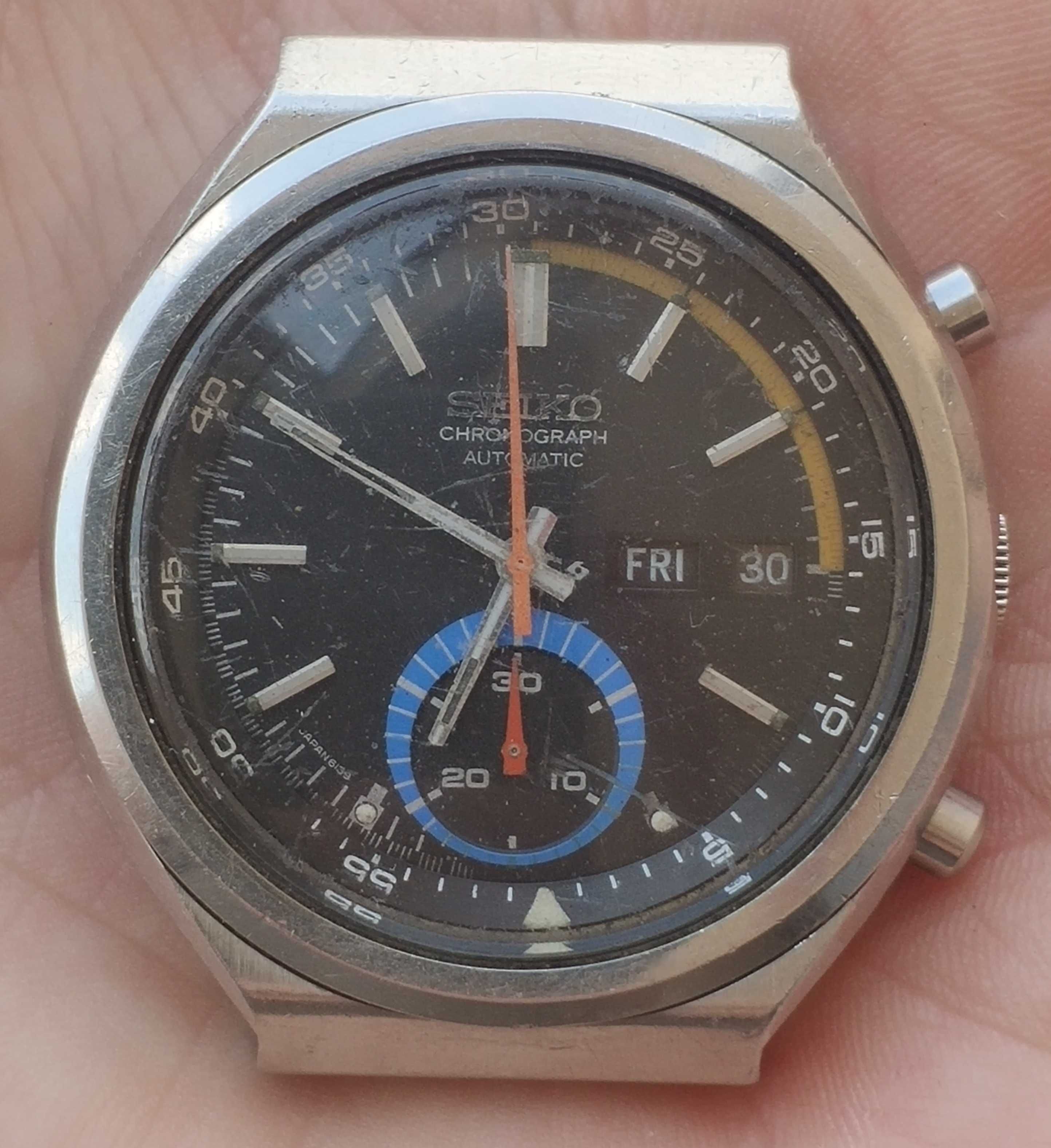 Seiko Сейко автоматичен часовник хронограф