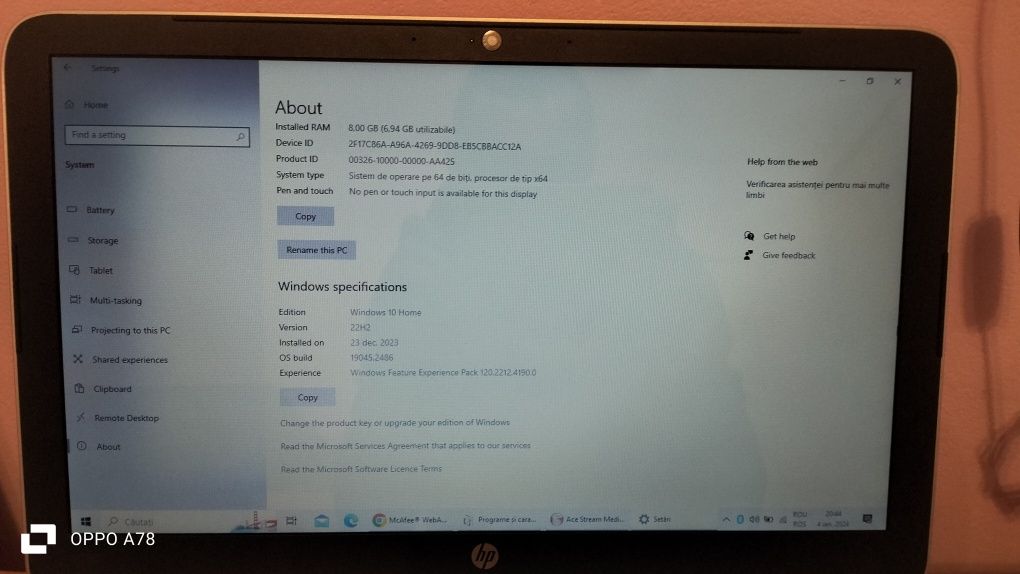 Laptop HP pavilion i3