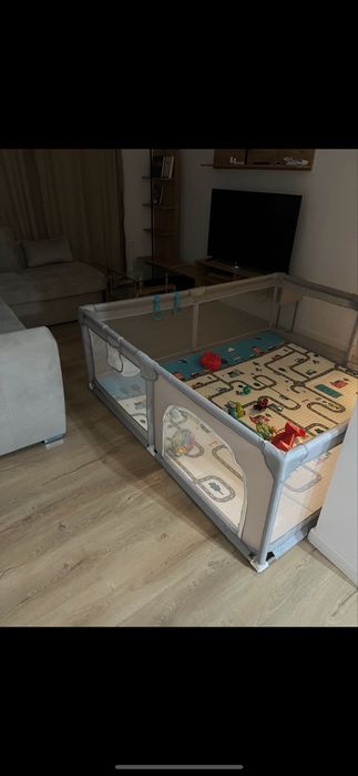 Бебешка кошара за игра + термо килимче