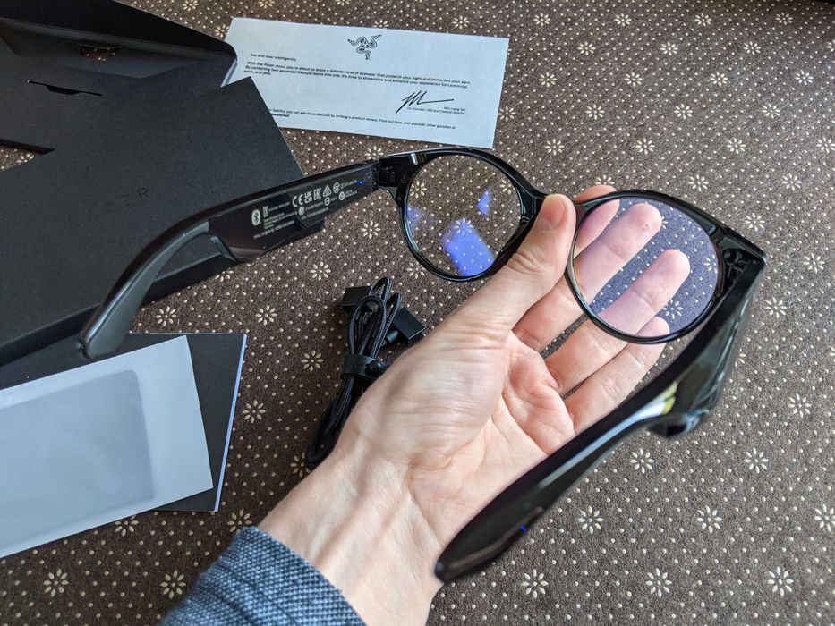 Умные аудиоочки Razer Anzu защита от синего излучения и от солнца