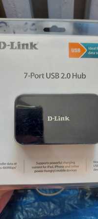 Dlink DUB-H7 Компактный концентратор с 7 портами USB 2.0