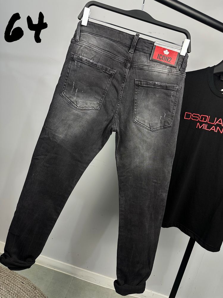 Dsquared мъжки  черни дънки 6 модела