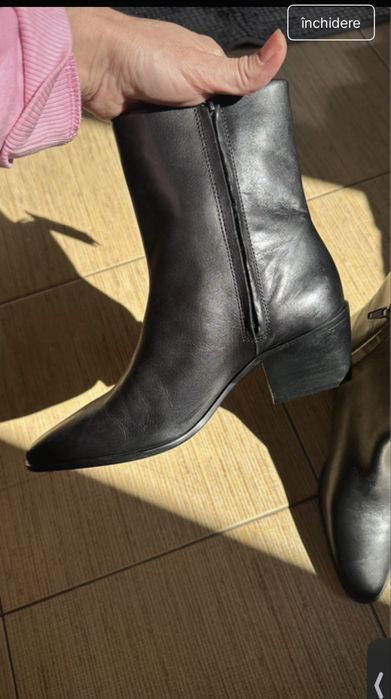 Cizme piele naturala noi Zara