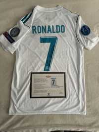 Tricou semnat de Cristiano Ronaldo Real Madrid