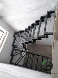 Лестницы каркас,монтаж