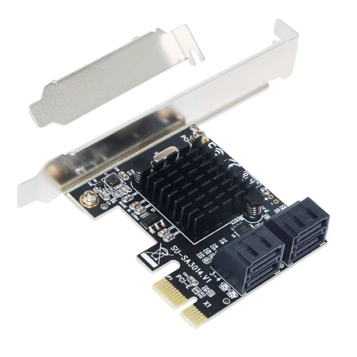 # PCIe 1x 4-port SATA III Expansion card Плата расширения карта для ПК