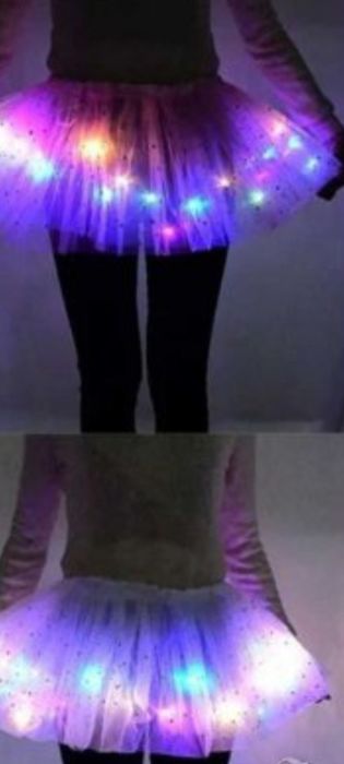 Нова детска светеща коледна туту пола пачка