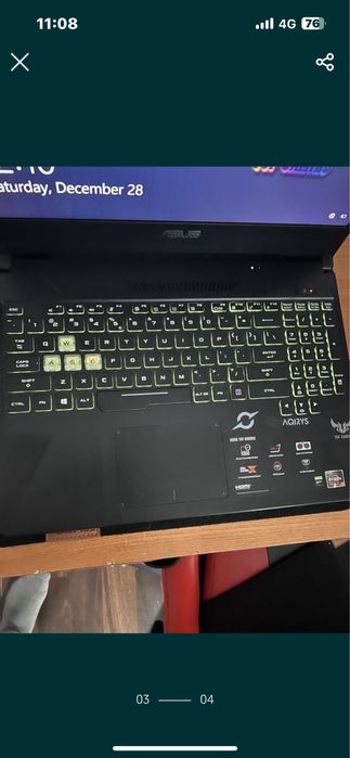 Vad laptop asus tuf fx505dt