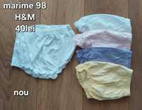 Lot chiloței pantaloni scurti marime 98 H&M