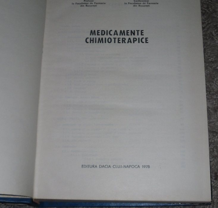 carte medicam chimioterapice de EMIL CIONGA si LIVIU AVRAM