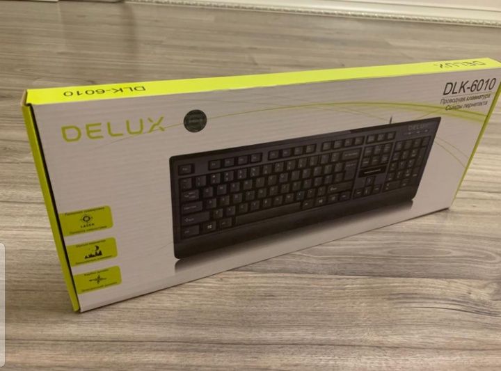 Клавиатура Delux DLK-6010UB, Black, USB