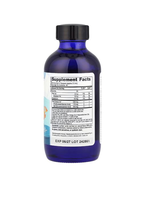 Nordic Naturals Children’s DHA (жидкая форма, клубничный вкус, 119 мл)