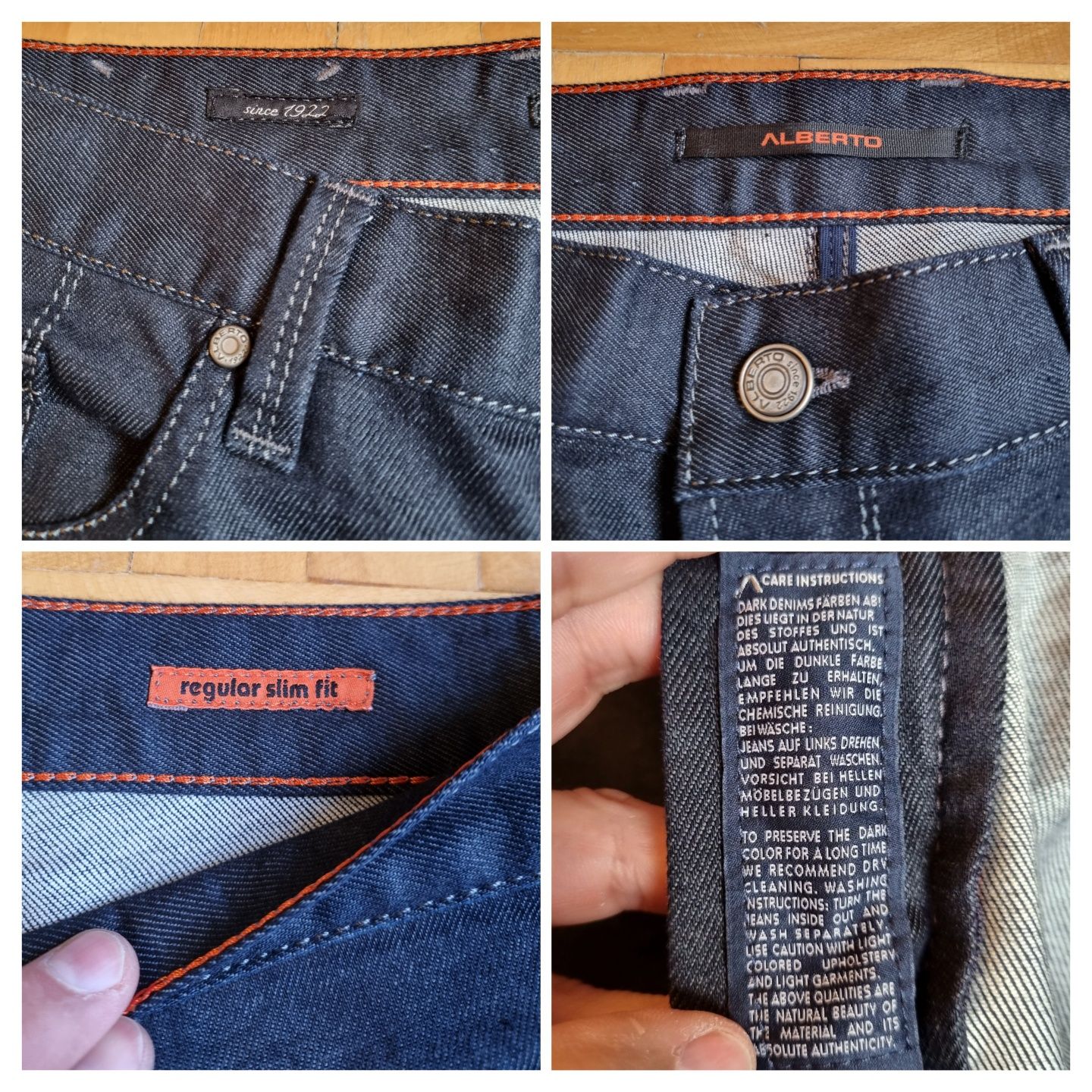 Pantaloni Alberto - Blugi / Denim bărbați, denim japonez - W33/33