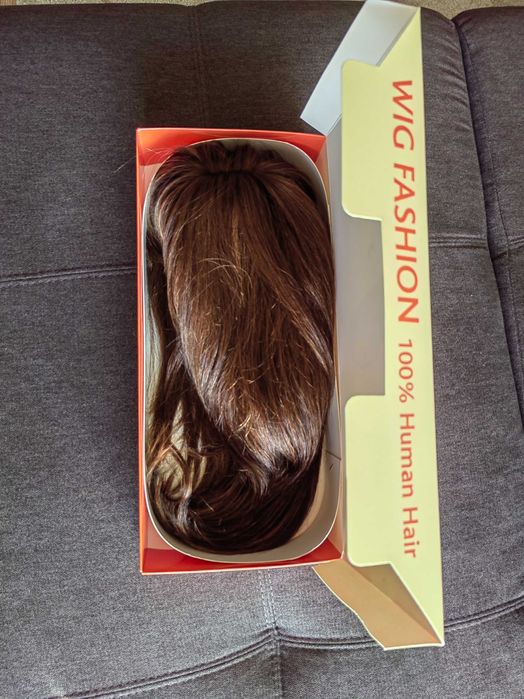 Перука от естествена коса с  дължина 50 см