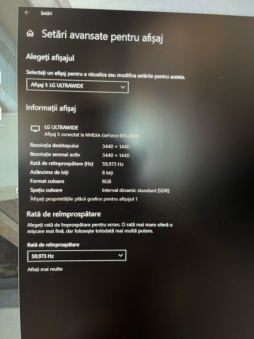 Vand monitor LG 34inch curbat UltraWide