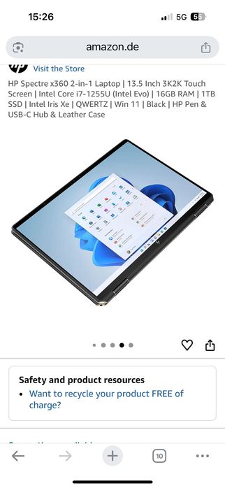 HP Spectre x360 2-in-1 Laptop | 13.5 Inch модел 2022г