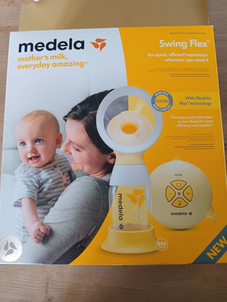 Помпа за кърма Medela Swing Flex, Електрическа, Двуфазна