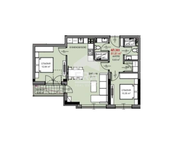 Продава се Тристаен апартамент в София, Витоша - 93 кв.м за 1914 €/кв.м - Снимка #3