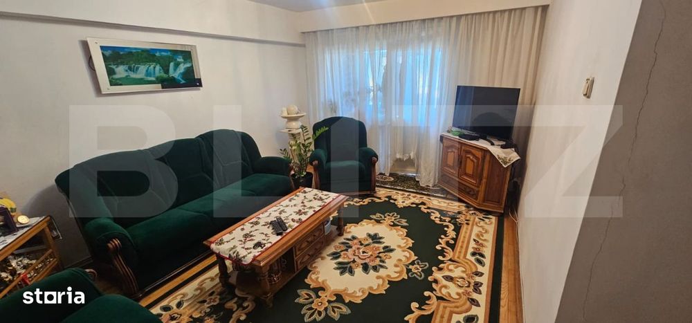 Apartament cu 3 camere, 2 bai si 2 balcoane spatioase – zona central