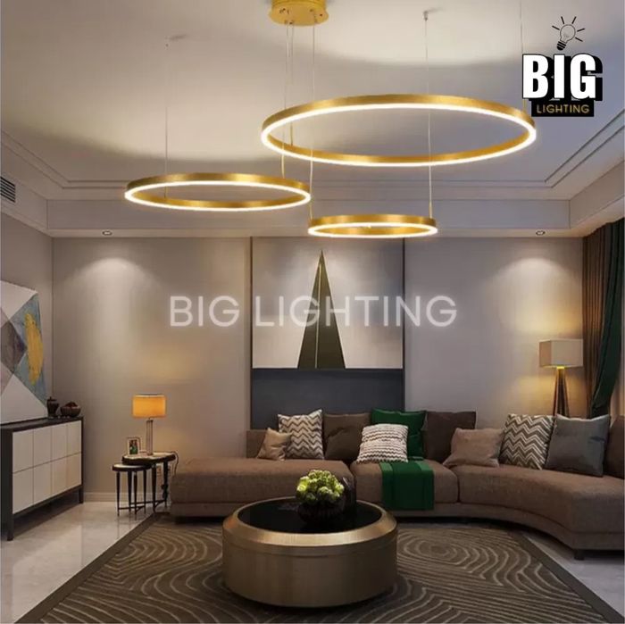 Лед полилей златни кръгове рингове