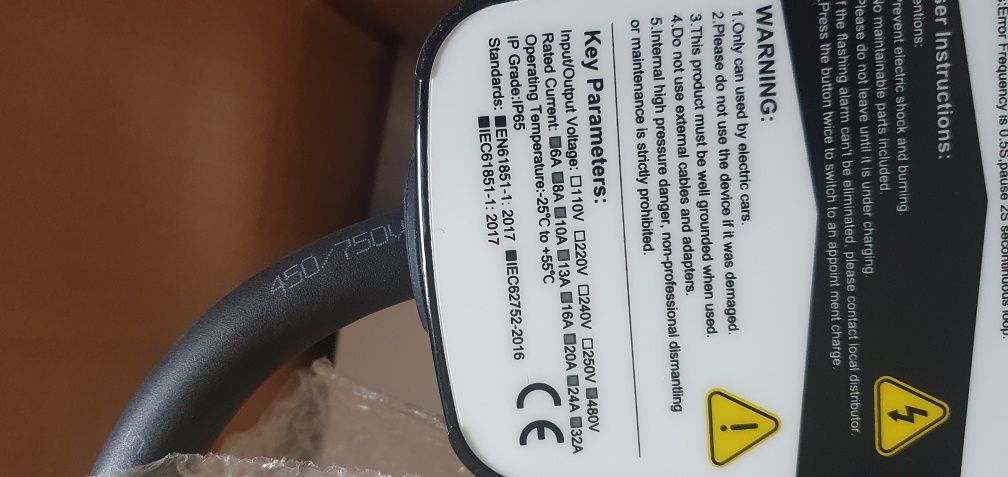Statie auto electrica 22kw , plug-in, type 2 reglabil 6-32A  tri