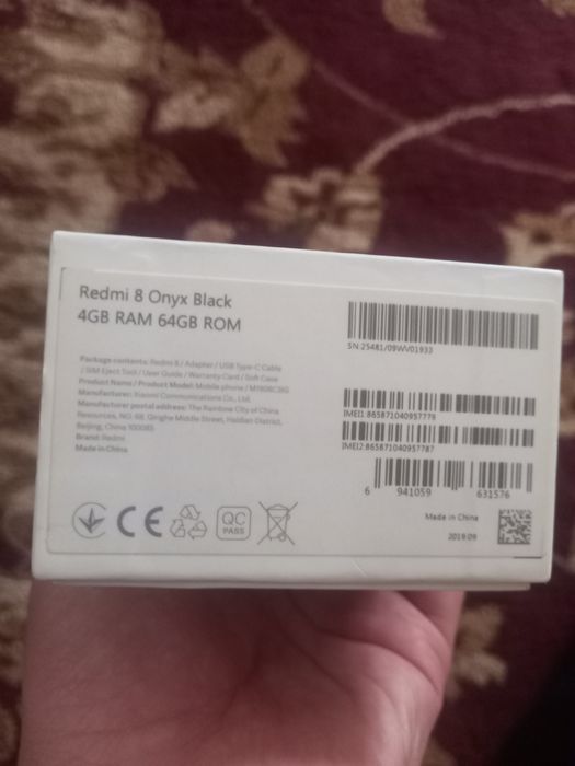Redmi 8   xotirasi 4/64
