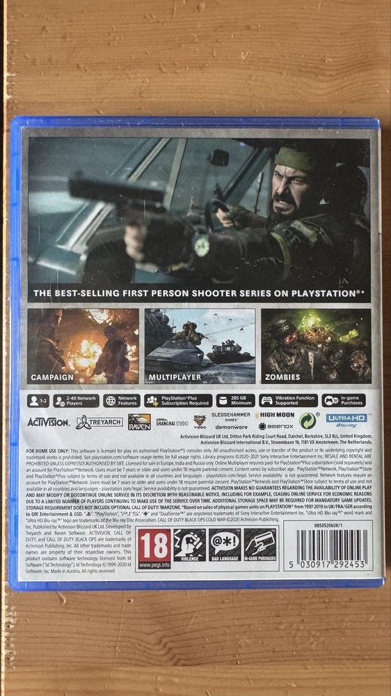 Call of Duty Cold War PS5