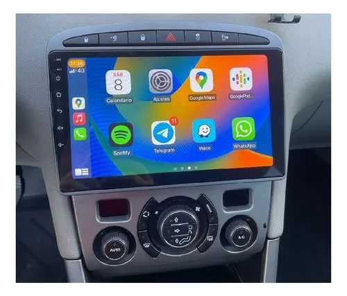 1-8GB Navigatie GPS Android Peugeot 308 408 CarPlay QLed DSP + CADOU