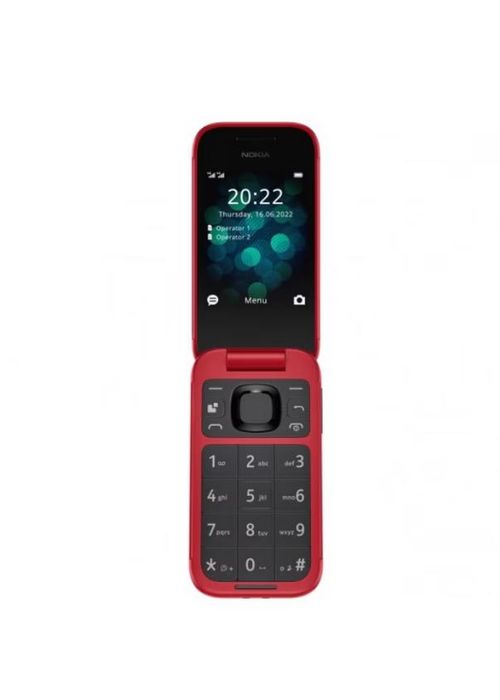 Телефон  Nokia 2660 Flip, 4G, 128 MB, 48 MB RAM, Dual SIM, Rosu