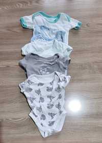 Лот бебешки дрешки, боди с къс ръкав, за момче, 0-3 месеца (до 62 см.)