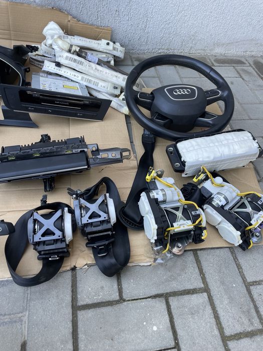 Consola centrala ceasuri de bord Audi A6 C7 facelift