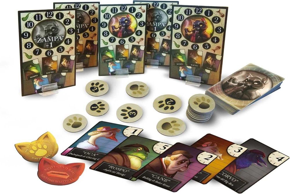 НОВА Purrrlock Holmes-настолна игра-за 2 или повече играчи - ит. език