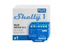 Смарт Wi-Fi Реле Модул Shelly Plus 1 – 16A, Сухи Контакти
