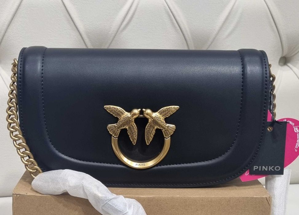 Дамска чанта Pinko Round Click Baguette