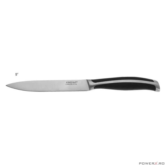 Cutit de tocat, inox, cu maner negru,12 cm, Kinghoff