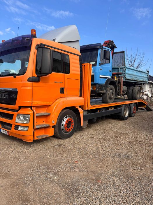 MAN 26360 tgsplatforma de tractari auto si utilaje